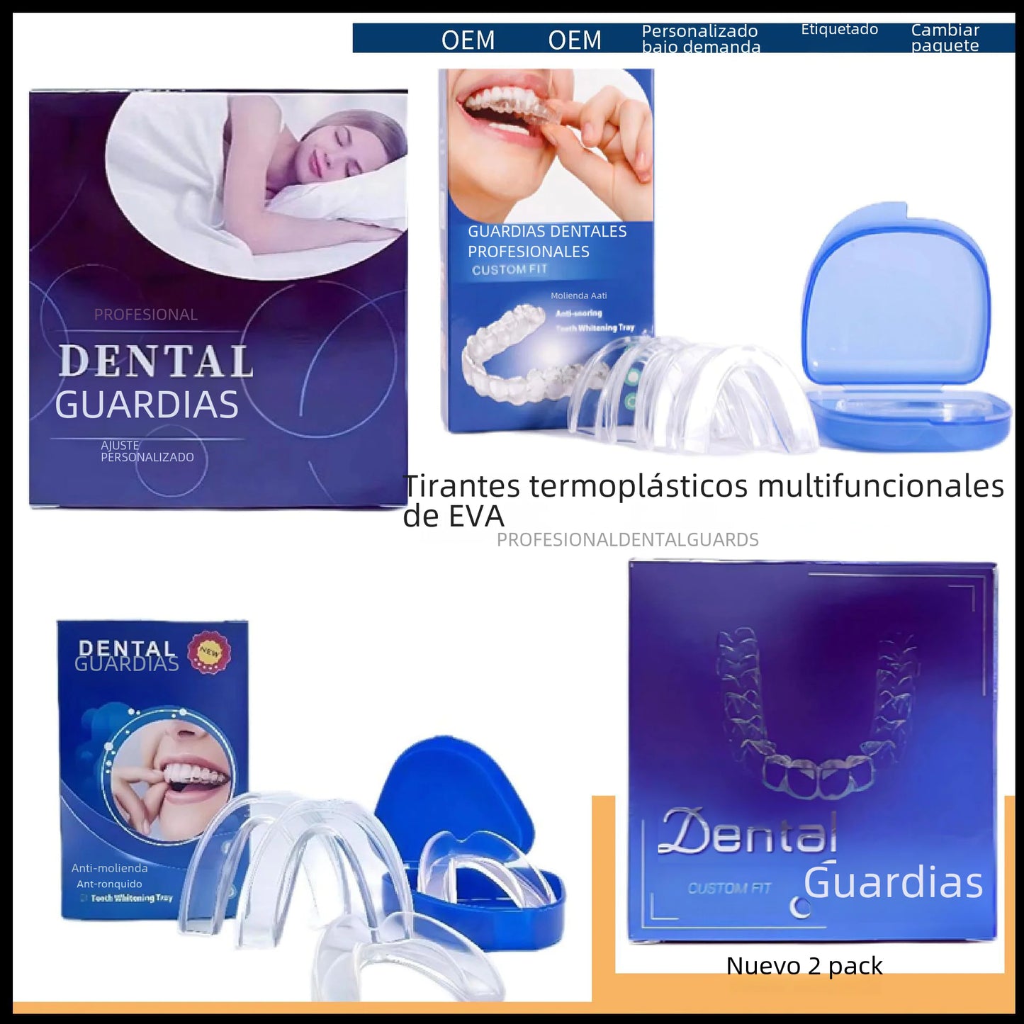 Food-Grade EVA Night Guard Thermoplastic Dental Set