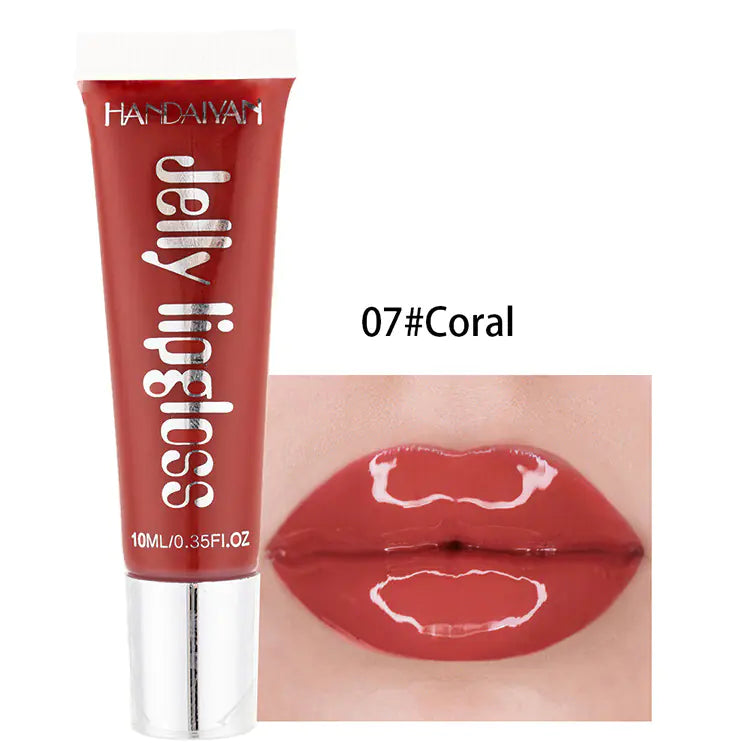 Candy Color Jelly Lip Gloss with Mirror Finish