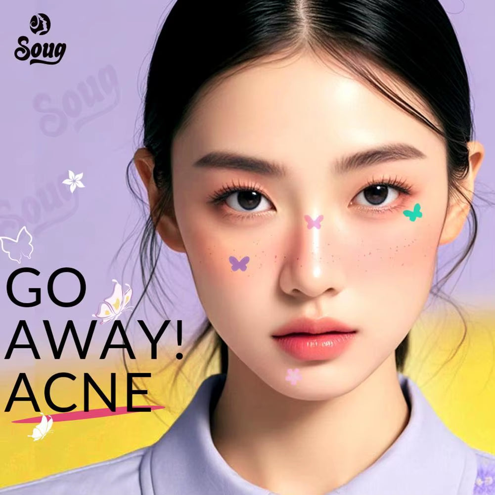 Butterfly Shape Acne Pimple Patch Stickers Blemish Spot Concealer Cover 0.1Mm Acne Treatment Pimple Remover Skin Care