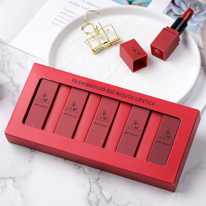 5-Piece Long-Lasting Moisturizing Lipstick Set