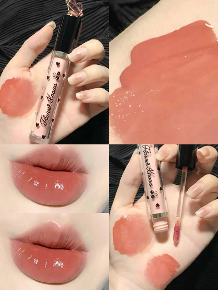 Flower Know Crystal Jelly Lip Glaze Moisturizing Lipstick