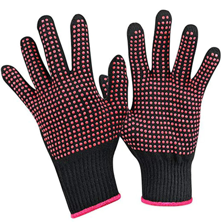 Insulated Heat-Resistant Non-Slip Hair Styling Gloves