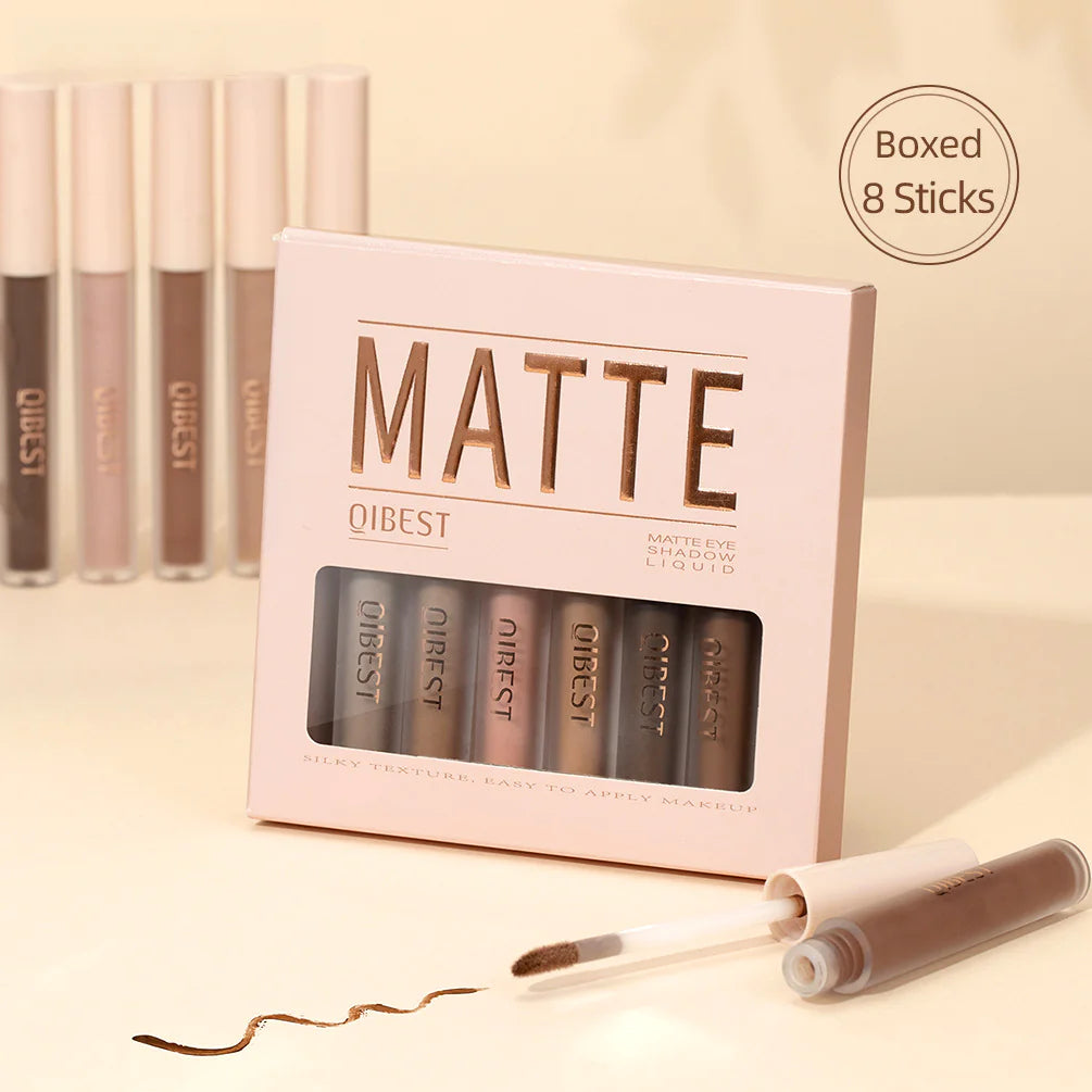 QIBEST Matte Liquid Eyeshadow and Blush Duo Set