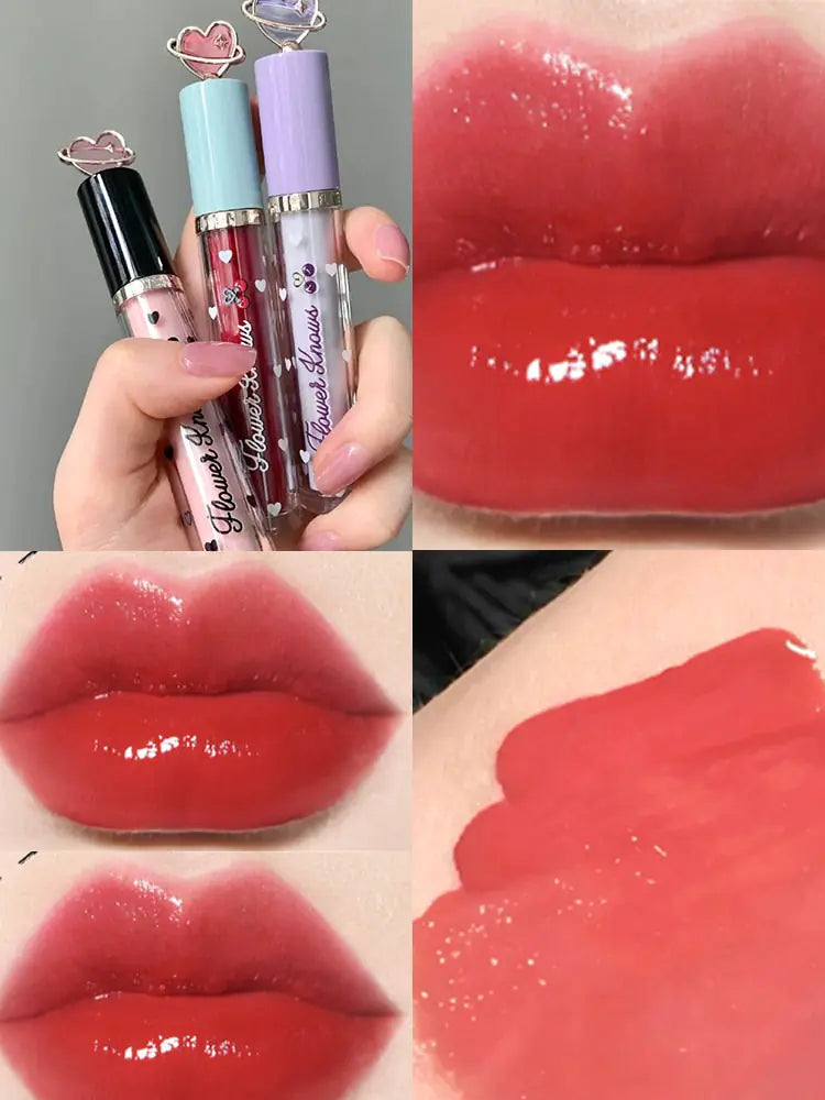 Flower Know Crystal Jelly Lip Glaze Moisturizing Lipstick