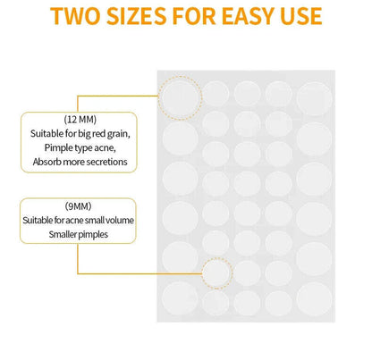 Acne Patch Tag Hydrocolloid Pimple Spot Acne Patch Plaster 36Pc Sheet Sticker GB