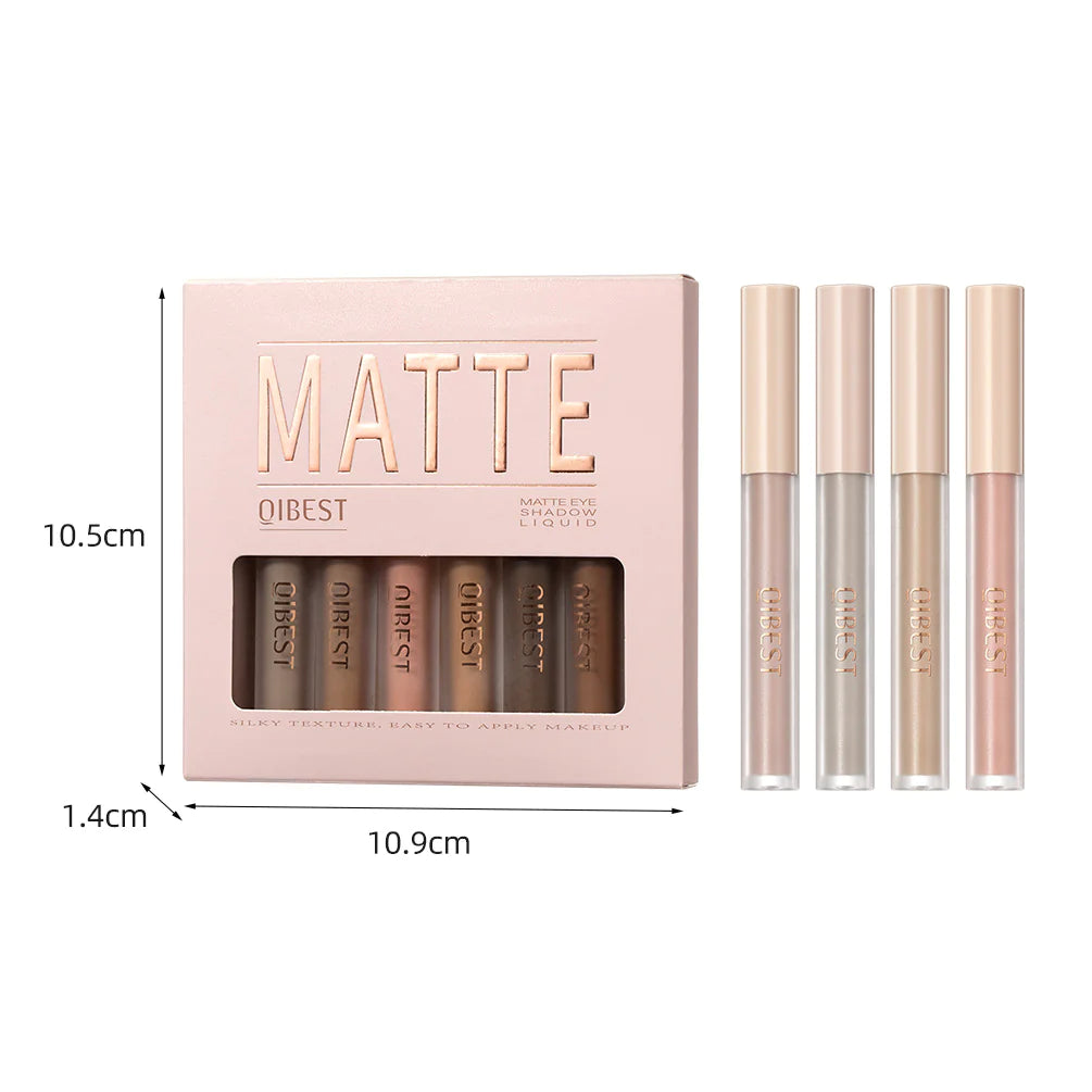 QIBEST Matte Liquid Eyeshadow and Blush Duo Set